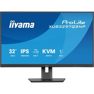 XUB3297QSNP-B1 - iiyama ProLite XUB3297QSNP-B1 - 31.5" QHD 16:9 1ms 100Hz IPS - HDMI, DP et USB-C (DP alt mode et PD 95W)