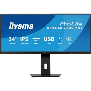 XUB3493WQSU-B6 - iiyama ProLite XUB3493WQSU-B6 - 34" WQHD 21:9 1ms 120Hz IPS - 2x HDMI et DP